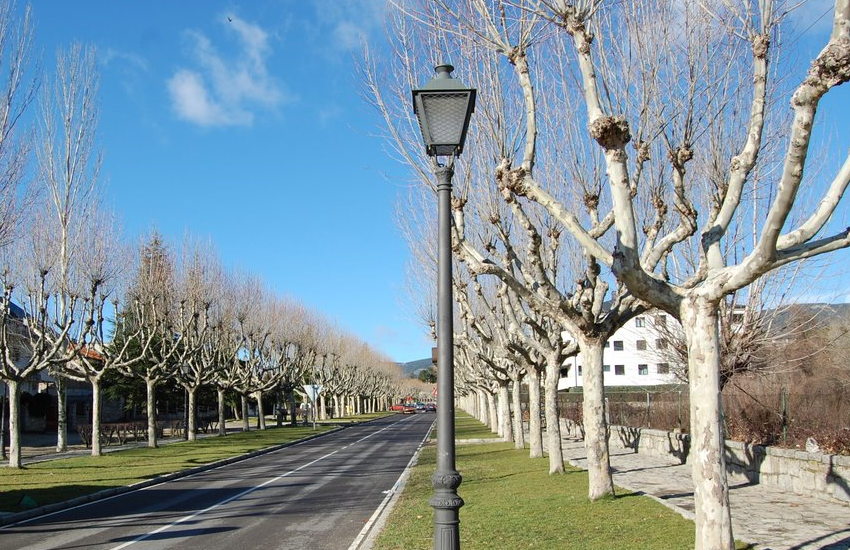 Suministro e instalación de luminarias de alumbrado público en varias calles del municipio